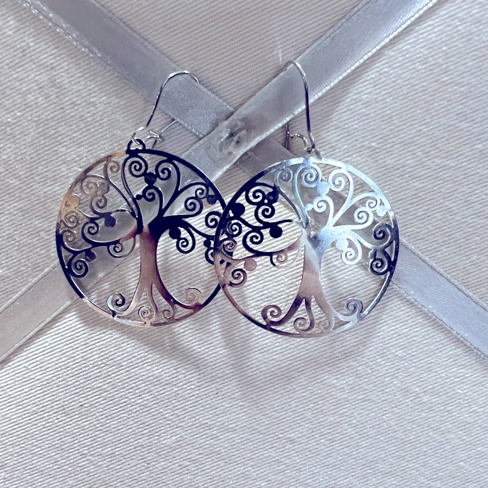 Large tree of life earrings